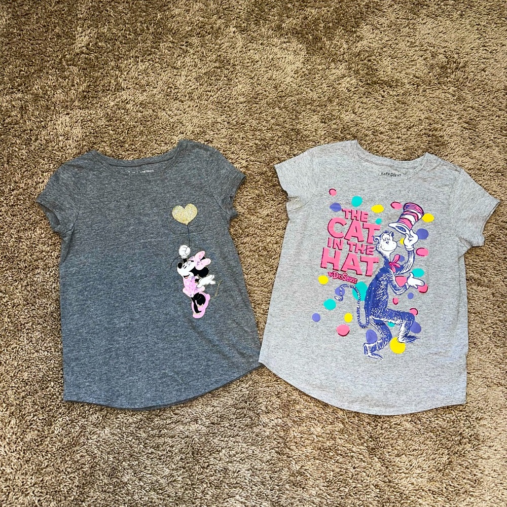 EUC MINNIE MOUSE & CAT IN THE HAT TEE BUNDLE